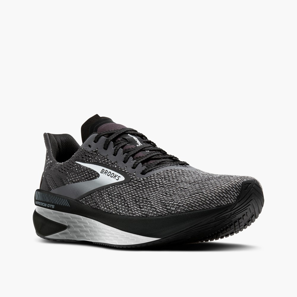 Chaussure Running Brooks Hyperion GTS 2 Noir Grise Femme | TTW-1542195